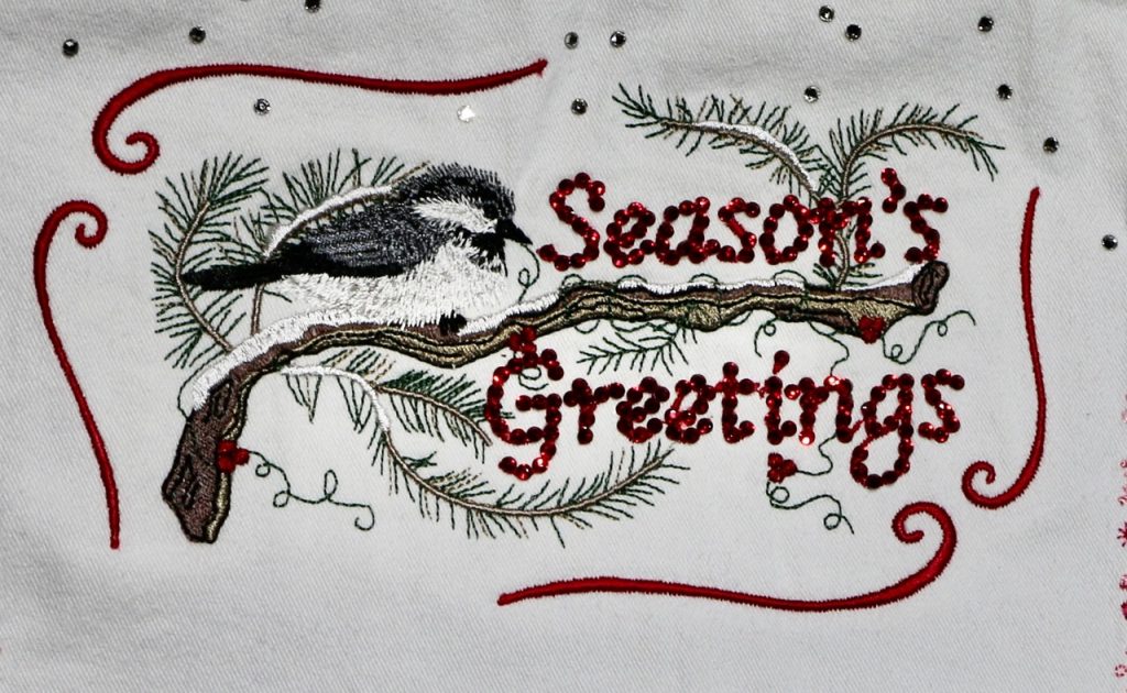 Season's Greetings Chickadee 2