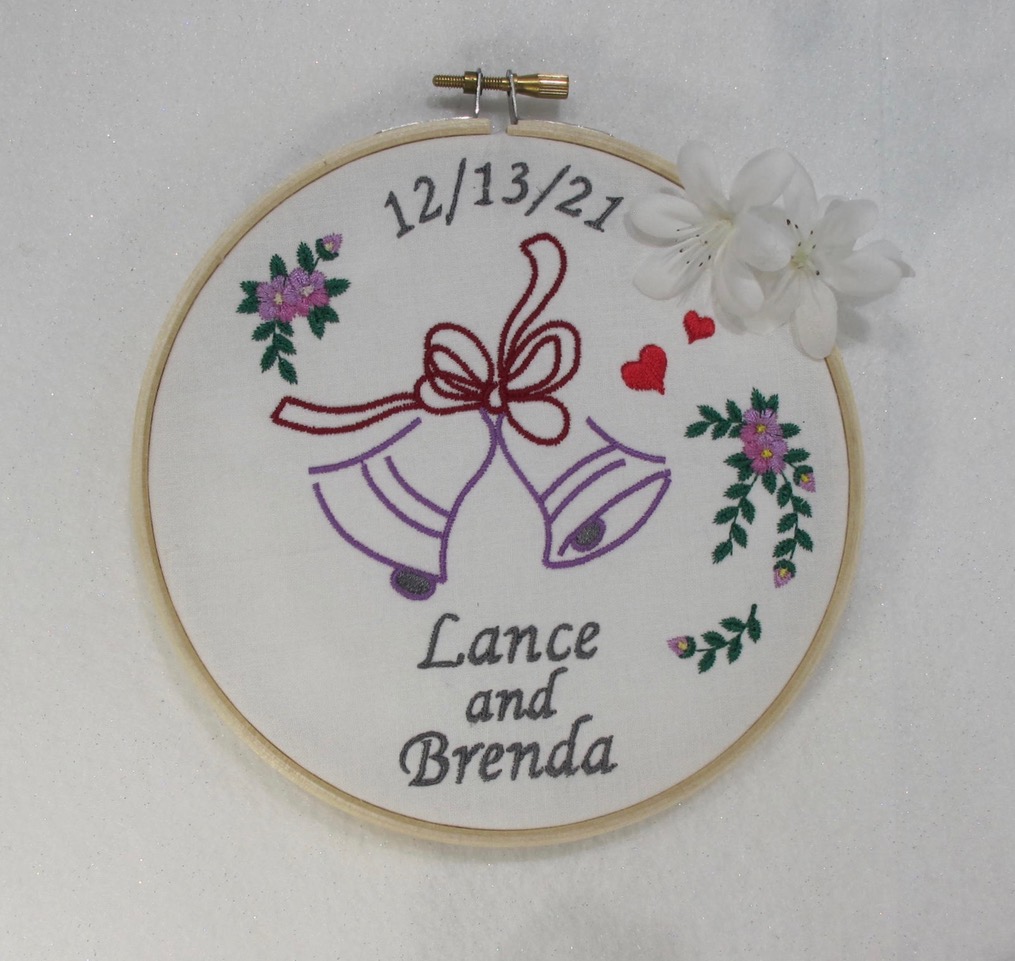 Wedding Bells Embroidery Design by Grand Slam Designs